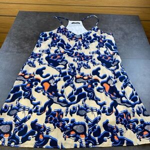 Caramela Women’s Summer Sleeveless Lined Slip Dress with Pockets Size Large